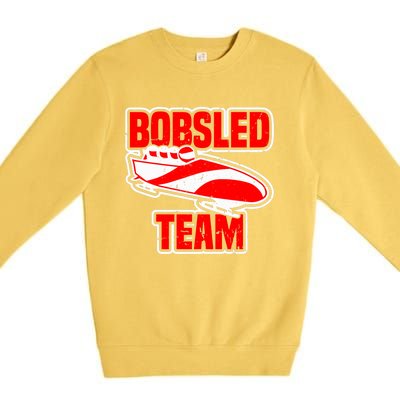 Bobsled Team Winter Sport Lover Bobsleigh Speed Fanatic Premium Premium Crewneck Sweatshirt