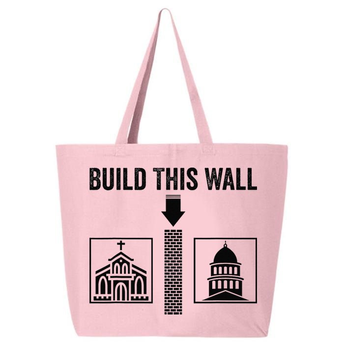 Build This Wall Separation of Church And State USA 25L Jumbo Tote