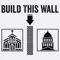 Build This Wall Separation of Church And State USA Garment-Dyed Sweatshirt