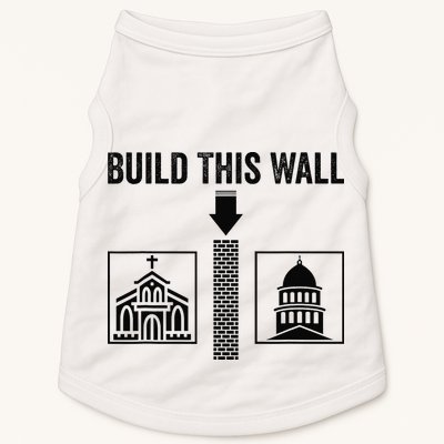 Build This Wall Separation of Church And State USA Doggie Tank