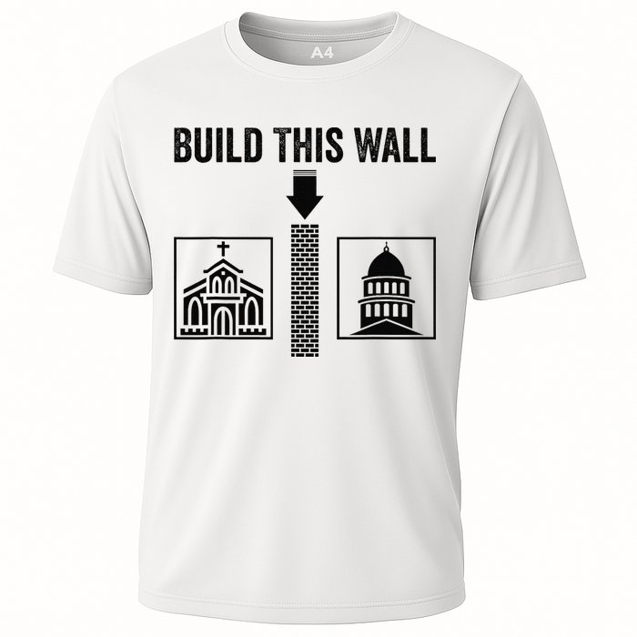 Build This Wall Separation of Church And State USA Cooling Performance Crew T-Shirt