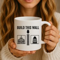 Build This Wall Separation of Church And State USA Mug