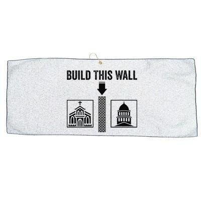 Build This Wall Separation of Church And State USA Large Microfiber Waffle Golf Towel