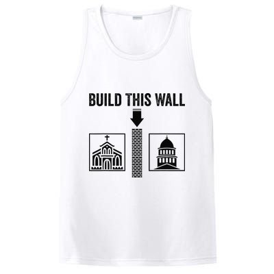 Build This Wall Separation of Church And State USA PosiCharge Competitor Tank