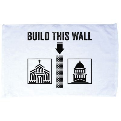 Build This Wall Separation of Church And State USA Microfiber Hand Towel