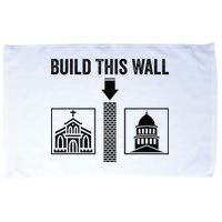 Build This Wall Separation of Church And State USA Microfiber Hand Towel