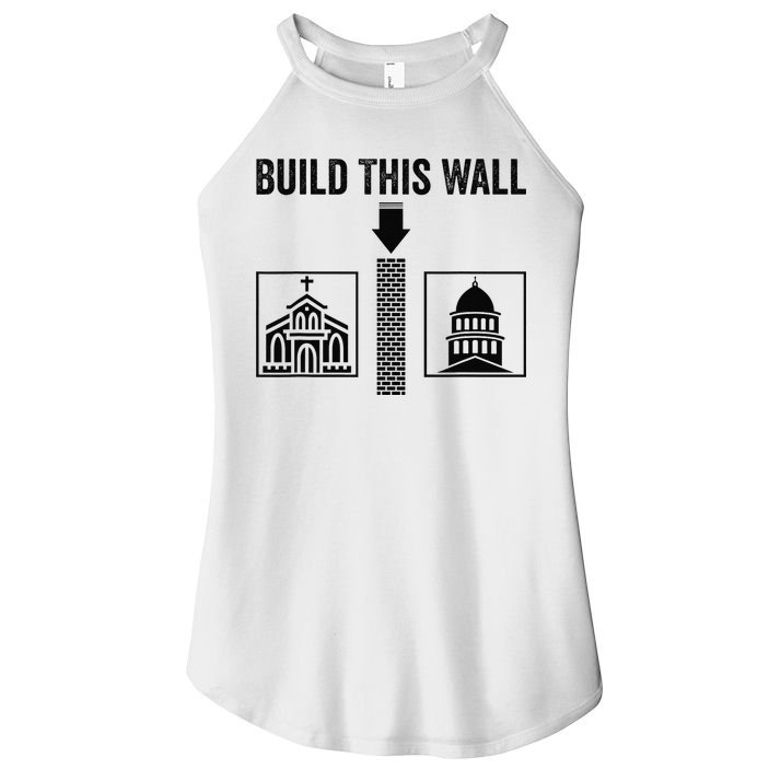 Build This Wall Separation of Church And State USA Women's Perfect Tri Rocker Tank