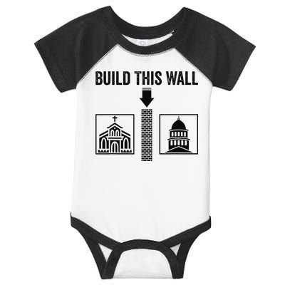 Build This Wall Separation of Church And State USA Infant Baby Jersey Bodysuit