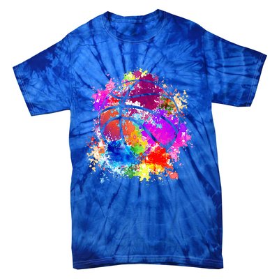 Basketball Teenagers Women Baller Dunking Tie-Dye T-Shirt