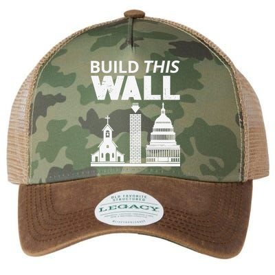 Build This Wall Separation of Church And State USA Legacy Tie Dye Trucker Hat