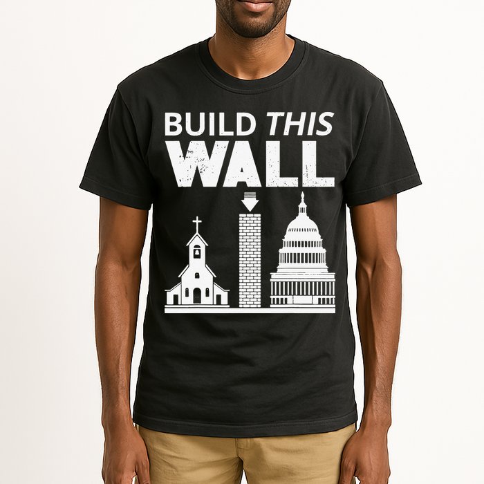 Build This Wall Separation of Church And State USA Tall T-Shirt