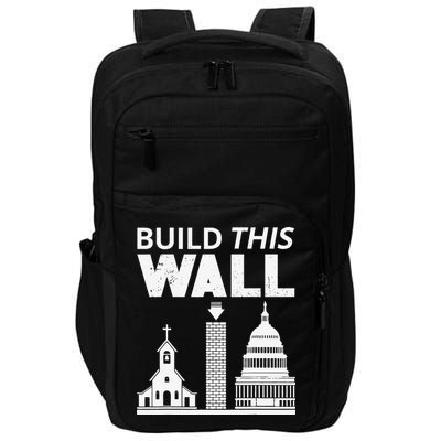Build This Wall Separation of Church And State USA Impact Tech Backpack