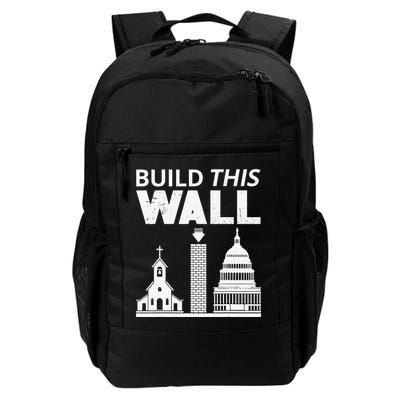 Build This Wall Separation of Church And State USA Backpack
