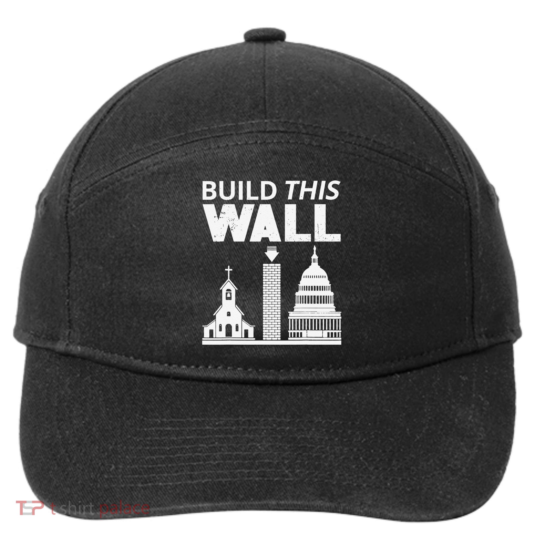 Build This Wall Separation of Church And State USA 7-Panel Snapback Hat