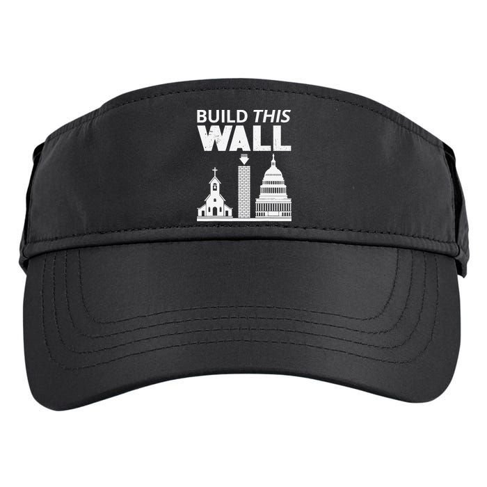 Build This Wall Separation of Church And State USA Adult Drive Performance Visor