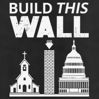 Build This Wall Separation of Church And State USA Adult Drive Performance Visor