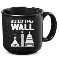 Build This Wall Separation of Church And State USA 15oz Campfire Ceramic Mug