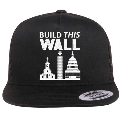 Build This Wall Separation of Church And State USA Flatbill Hat