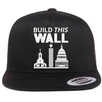 Build This Wall Separation of Church And State USA Flat Bill Trucker Hat