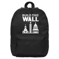 Build This Wall Separation of Church And State USA 16 in Basic Backpack