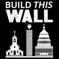 Build This Wall Separation of Church And State USA 16 in Basic Backpack