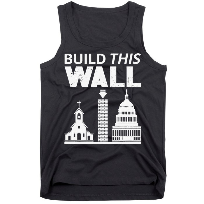 Build This Wall Separation of Church And State USA Tank Top