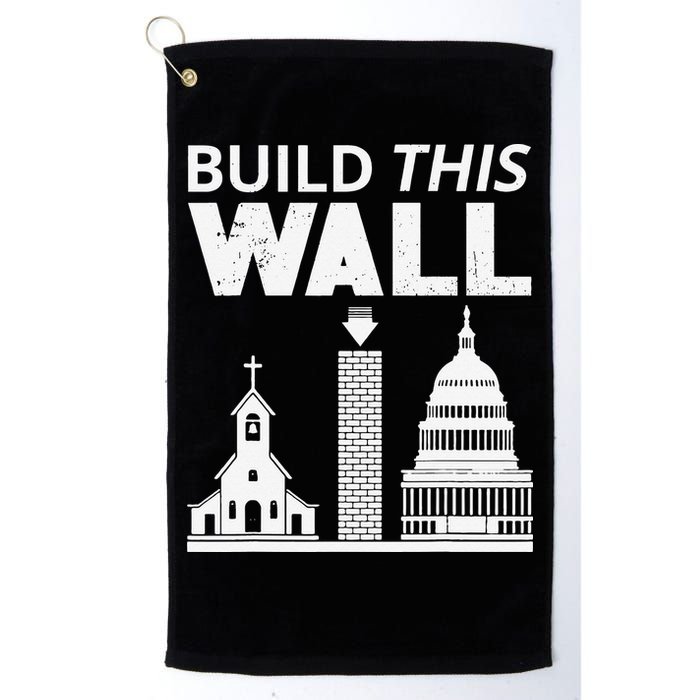 Build This Wall Separation of Church And State USA Golf Towel