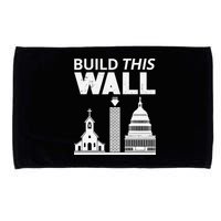 Build This Wall Separation of Church And State USA Microfiber Hand Towel
