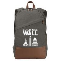 Build This Wall Separation of Church And State USA Cotton Canvas Backpack