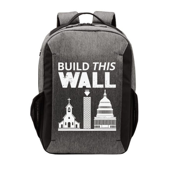 Build This Wall Separation of Church And State USA Vector Backpack