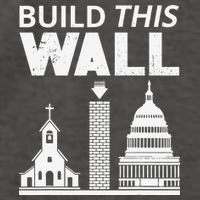 Build This Wall Separation of Church And State USA Vector Backpack