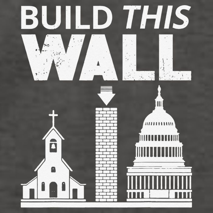 Build This Wall Separation of Church And State USA Vector Backpack