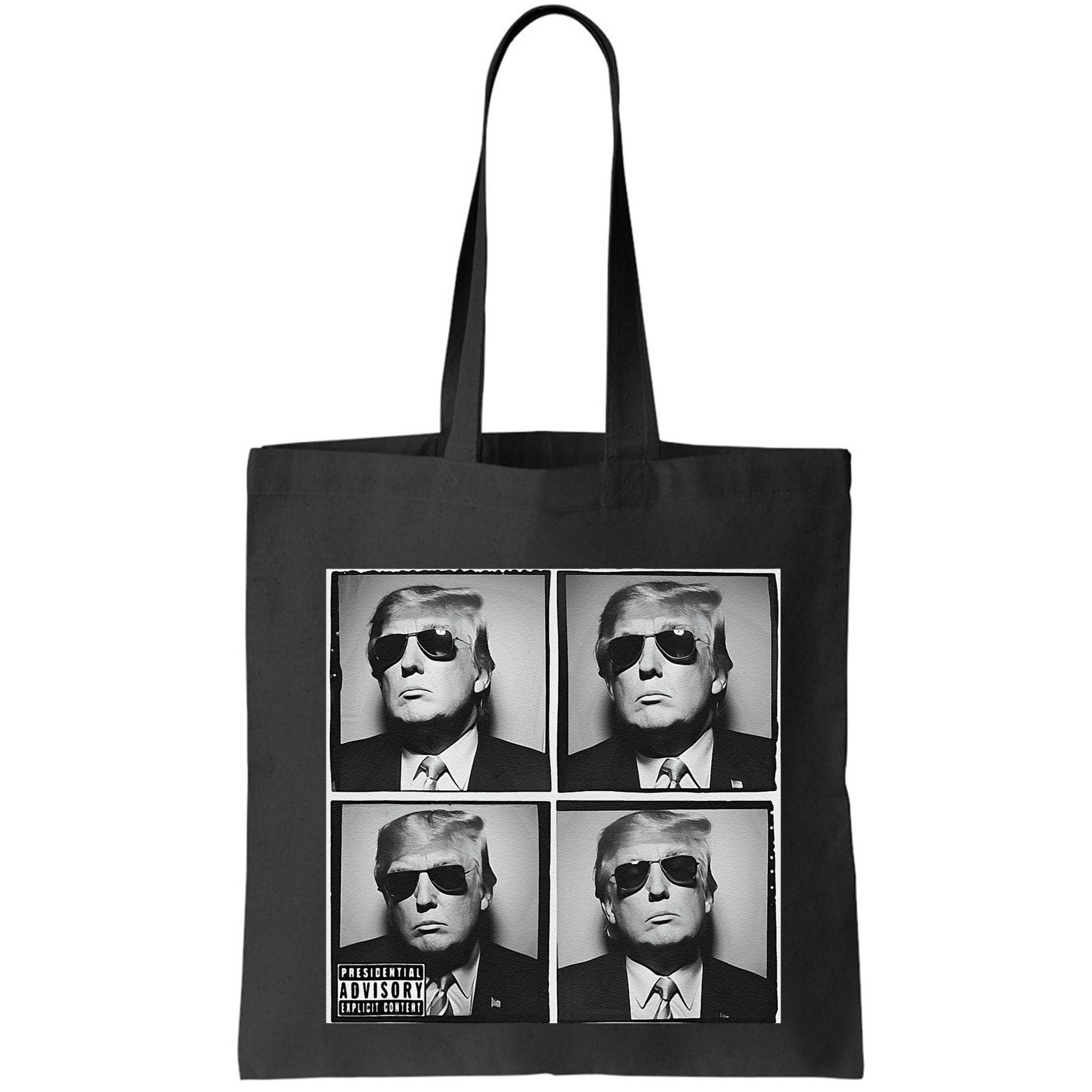 Badass Trump Wearing Sunglasses Donald Trump Album Cover Bag