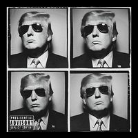 Badass Trump Wearing Sunglasses Donald Trump Album Cover Bag