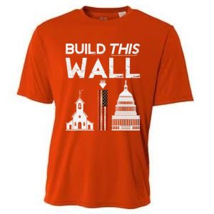 Build This Wall Separation Of Church And State Usa Gift Cooling Performance Crew T-Shirt