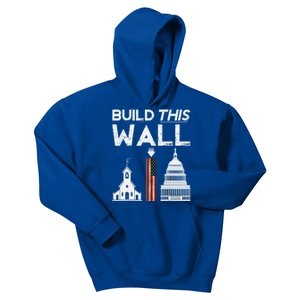 Build This Wall Separation Of Church And State Usa Gift Kids Hoodie