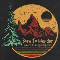 Born To Wander Americas National Parks Vintage Trucker Hat