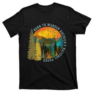 Born To Wander Americas National Parks T-Shirt