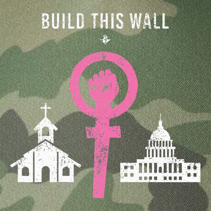 Build This Wall Separate Church And State Legacy Tie Dye Trucker Hat
