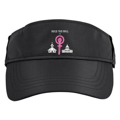 Build This Wall Separate Church And State Adult Drive Performance Visor