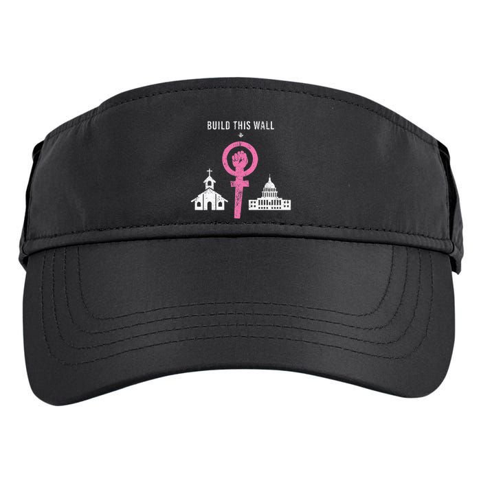 Build This Wall Separate Church And State Adult Drive Performance Visor