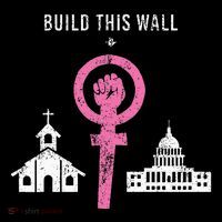 Build This Wall Separate Church And State Bucket Hat