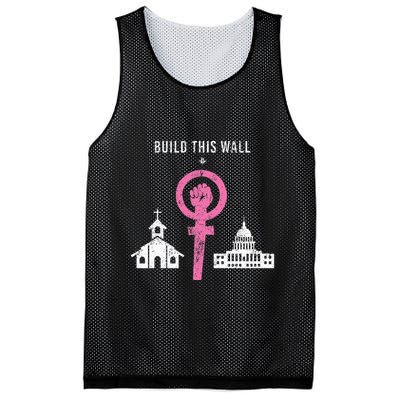 Build This Wall Separate Church And State Mesh Reversible Basketball Jersey Tank