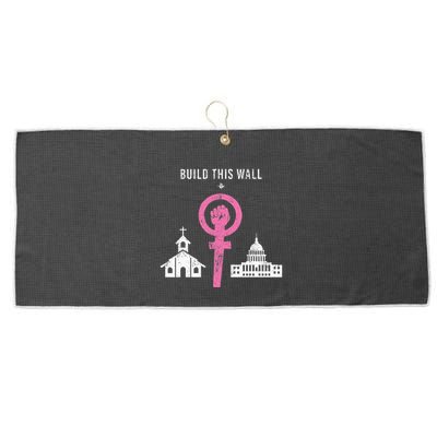 Build This Wall Separate Church And State Large Microfiber Waffle Golf Towel