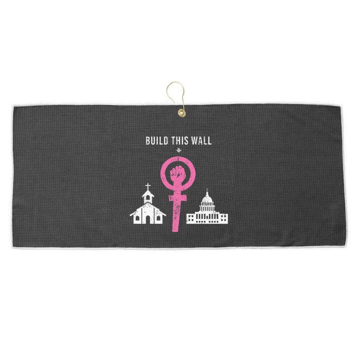 Build This Wall Separate Church And State Large Microfiber Waffle Golf Towel