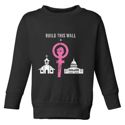 Build This Wall Separate Church And State Toddler Sweatshirt