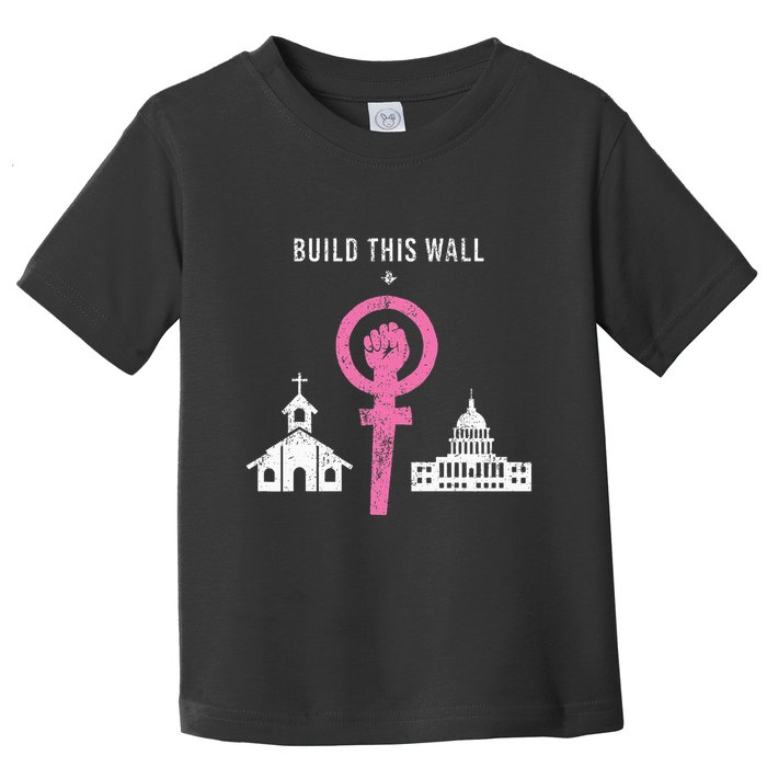 Build This Wall Separate Church And State Toddler T-Shirt
