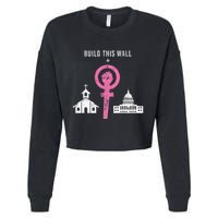 Build This Wall Separate Church And State Cropped Pullover Crew