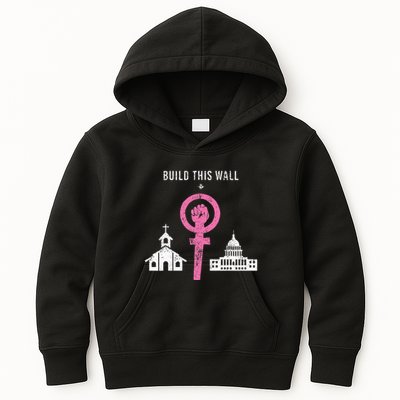 Build This Wall Separate Church And State Kids Hoodie