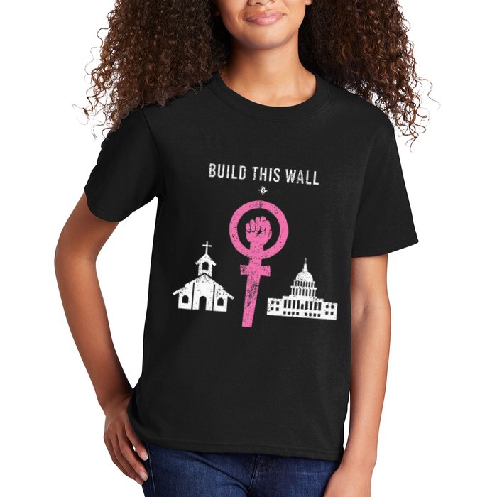 Build This Wall Separate Church And State Kids T-Shirt
